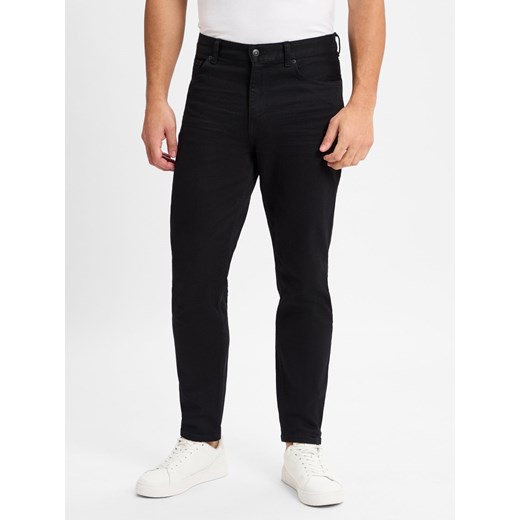Tommy Hilfiger Dżinsy - Harlem Stretch Mężczyźni Bawełna czarny jednolity ze sklepu vangraaf w kategorii Jeansy męskie - zdjęcie 177790295