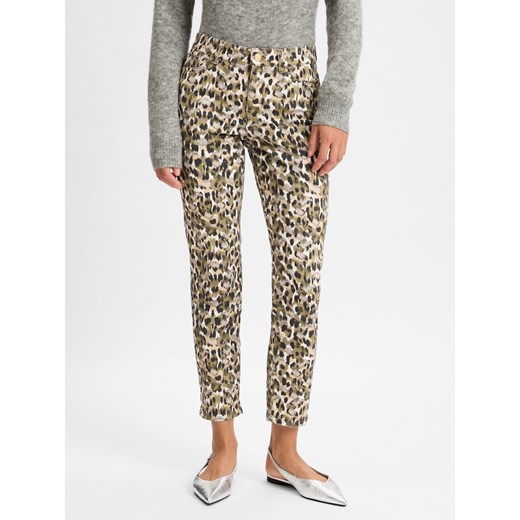 Marc Cain Dżinsy - Silea Kobiety Bawełna khaki wzorzysty ze sklepu vangraaf w kategorii Jeansy damskie - zdjęcie 177790595