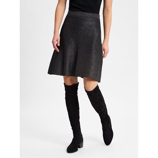 Nümph Damska spódniczka mini - Nulilly Pilly Kobiety wiskoza czarny jednolity ze sklepu vangraaf w kategorii Spódnice - zdjęcie 177790809