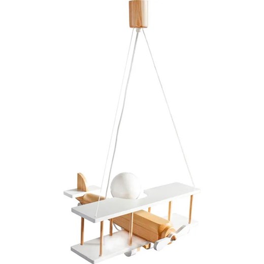 Biały żyrandol dla chłopca samolot - S198-Frela Lumes One Size Edinos.pl