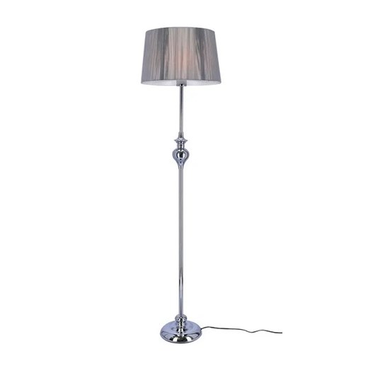 Srebrna lampa stojąca z nitkowym abażurem - V165 C9-B38 ze sklepu Edinos.pl w kategorii Lampy podłogowe - zdjęcie 177791575