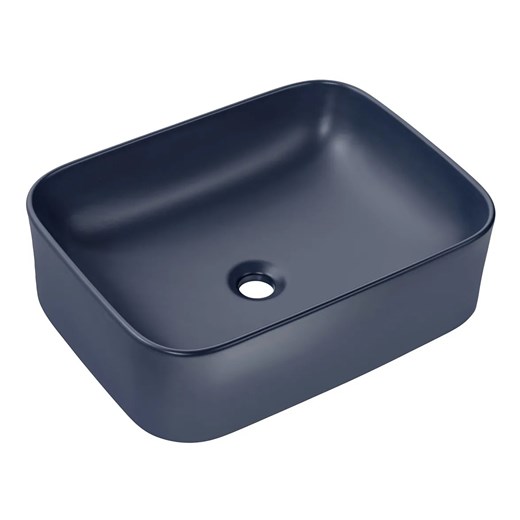 Granatowa ceramiczna umywalka nablatowa - Zelfio 50 cm Elior One Size Edinos.pl