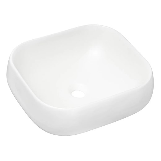 Biała nowoczesna umywalka ceramiczna na blat - Seso Elior One Size Edinos.pl