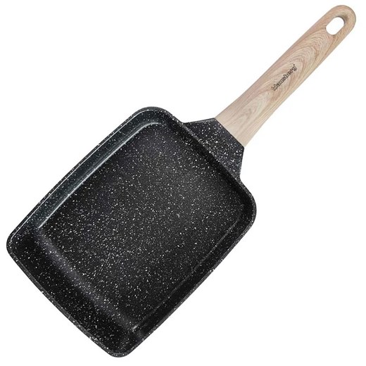 Czarna Marmurkowa Patelnia Do Omletów D2-E01 ze sklepu Edinos.pl w kategorii Naczynia - zdjęcie 177792436