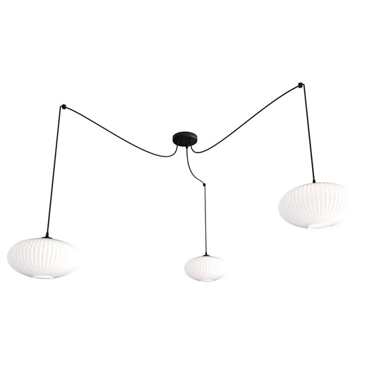 Lampa wisząca typu pająk z mlecznymi kloszami - D170 A1-C89 ze sklepu Edinos.pl w kategorii Lampy wiszące - zdjęcie 177792539