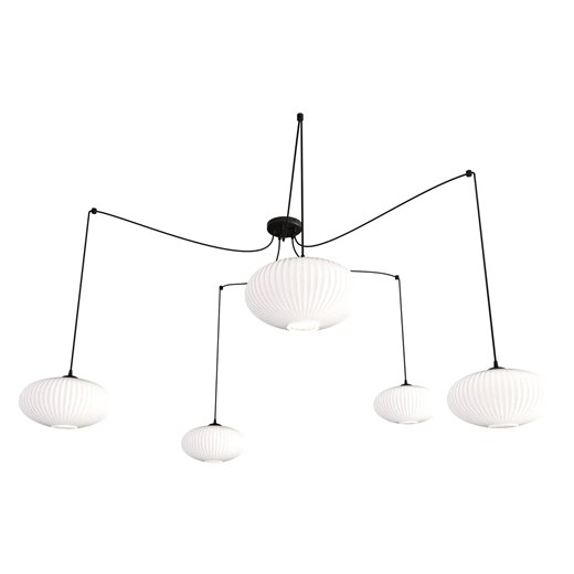 Nowoczesna lampa pięcioramienna typu pająk - D171 A9-G44 ze sklepu Edinos.pl w kategorii Lampy wiszące - zdjęcie 177792545