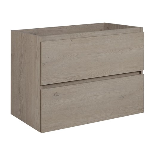 Szafka łazienkowa z 2 szufladami ciemny dąb 80 cm S0-N73 ze sklepu Edinos.pl w kategorii Szafki i regały łazienkowe - zdjęcie 177792826