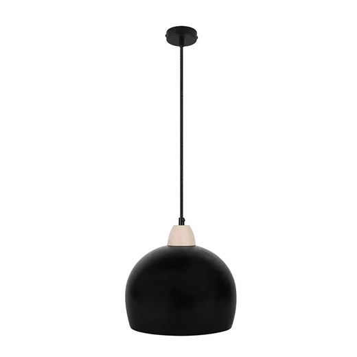 Czarna pojedyncza lampa wisząca - D225-Vavo Lumes One Size Edinos.pl