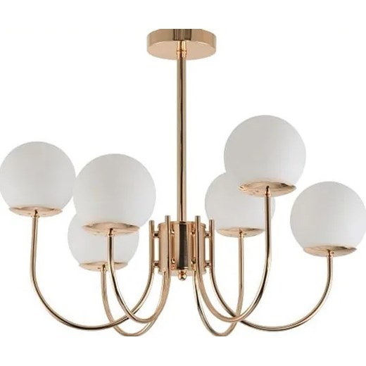 Sufitowa sześcioramienna lampa glamour - R3-L55 ze sklepu Edinos.pl w kategorii Lampy sufitowe - zdjęcie 177792858