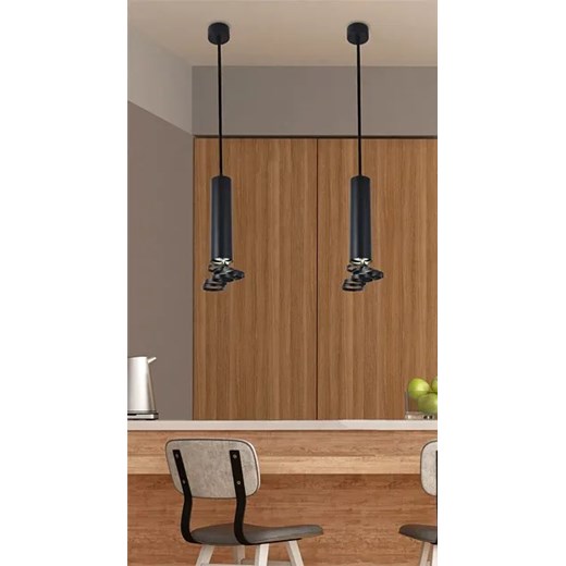 Czarna nowoczesna lampa wisząca D240-Exin Candellux One Size Edinos.pl