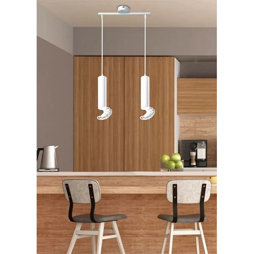 Biała podwójna lampa wisząca - D243-Exin Candellux One Size Edinos.pl