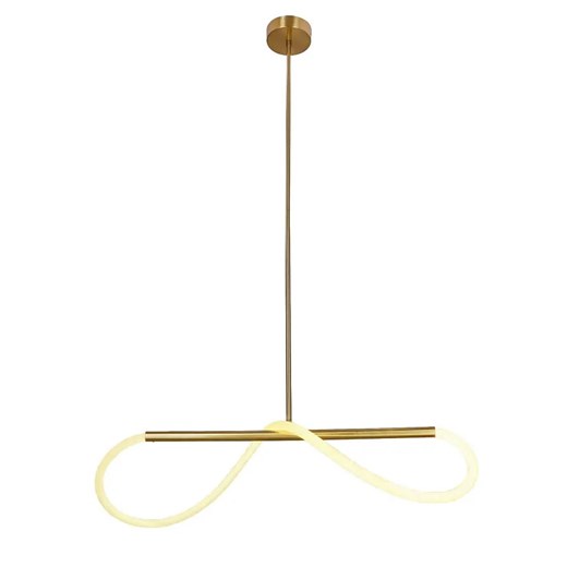 Złota lampa wisząca LED 100 cm - D252-Venillo Candellux One Size Edinos.pl