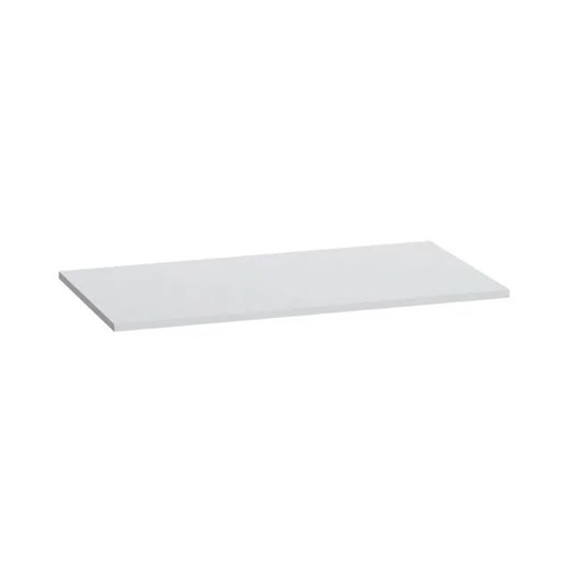 Blat łazienkowy pod umywalkę 80 cm jasnoszary mat - Havis 5X ze sklepu Edinos.pl w kategorii Szafki i regały łazienkowe - zdjęcie 177793025