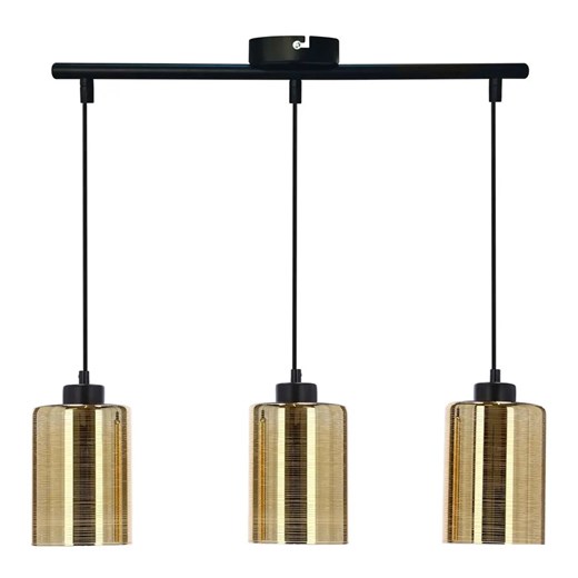 Złota potrójna lampa wisząca - 30X D266 P8-B55 ze sklepu Edinos.pl w kategorii Lampy wiszące - zdjęcie 177793079