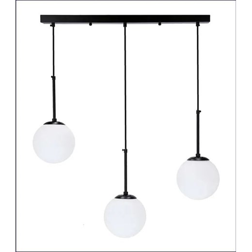 Potrójna czarna lampa wisząca - D269-Seya Lumes One Size Edinos.pl