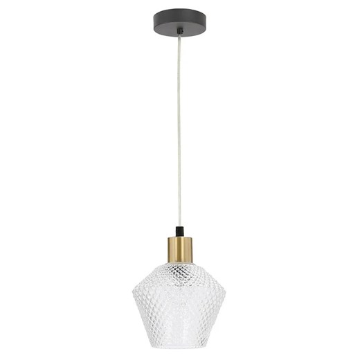 Nowoczesna lampa wisząca z kryształowym kloszem - D271 D8-F53 ze sklepu Edinos.pl w kategorii Lampy wiszące - zdjęcie 177793147