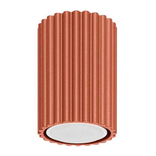 Nowoczesna ryflowana lampa tuba w kolorze ochra - D286-Melson ze sklepu Edinos.pl w kategorii Lampy sufitowe - zdjęcie 177793247