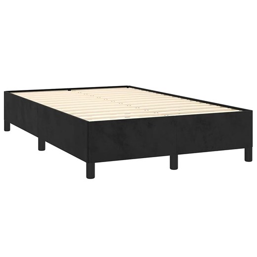 Czarne tapicerowane łóżko z materacem 120x190 - Lixyl Elior One Size Edinos.pl
