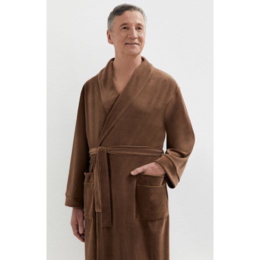 Szlafrok męski Henryk III 420 03, Kolor brązowy, Rozmiar M/L, MARTEL ze sklepu Intymna w kategorii Szlafroki męskie - zdjęcie 177795715