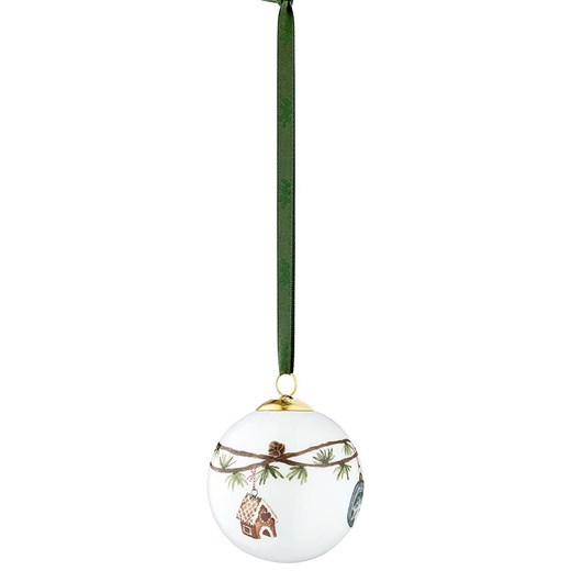 Kähler Bombka w kolorze biało-zielonym - Ø 6 cm - id: 10823914 - marki Kähler - 177795869 Kähler Bombka w kolorze biało-zielonym - Ø 6 cm ze sklepu Limango Polska w kategorii Dekoracje bożonarodzeniowe - zdjęcie 177795869