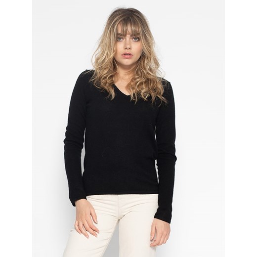 Perfect Cashmere Kaszmirowy sweter &quot;Shannon&quot; w kolorze czarnym ze sklepu Limango Polska w kategorii Swetry damskie - zdjęcie 177796745