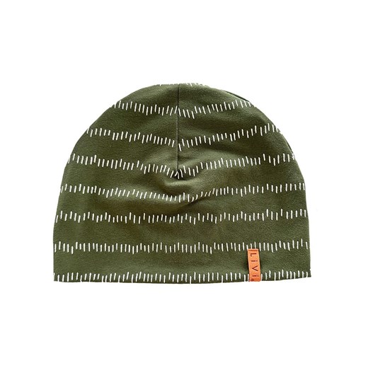 LiVi Czapka &quot;Stripes Khaki&quot; w kolorze khaki ze sklepu Limango Polska w kategorii Czapki dziecięce - zdjęcie 177796779