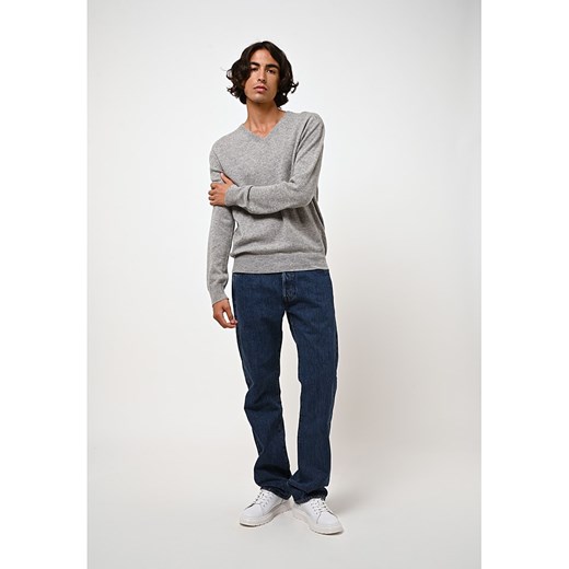 AUTHENTIC CASHMERE Kaszmirowy sweter "Agel" w kolorze szarym XXL wyprzedaż Limango Polska