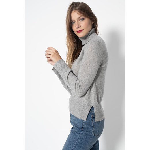 Perfect Cashmere Kaszmirowy golf &quot;Tracy&quot; w kolorze szarym ze sklepu Limango Polska w kategorii Swetry damskie - zdjęcie 177797068