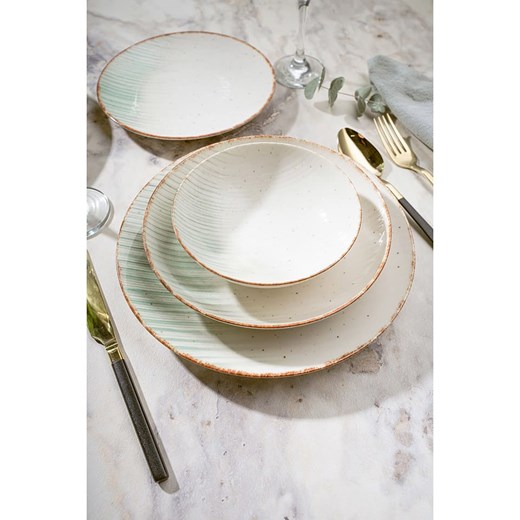 Hermia 24-częściowy zestaw w kolorze biało-zielonym Hermia onesize wyprzedaż Limango Polska