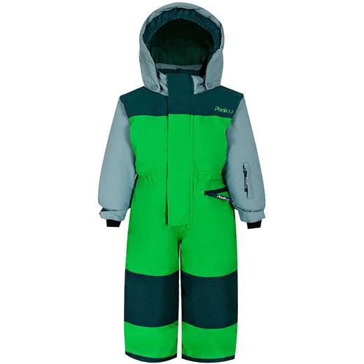 Peek U Kombinezon zimowy &quot;Huxley&quot; w kolorze zielono-szarym ze sklepu Limango Polska w kategorii Kombinezony chłopięce - zdjęcie 177798317