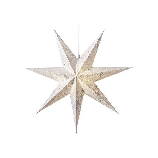 STAR Trading Gwiazda papierowa &quot;Care&quot; w kolorze białym - Ø 60 cm ze sklepu Limango Polska w kategorii Dekoracje bożonarodzeniowe - zdjęcie 177798605