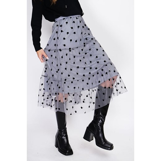 ASSUILI Spódnica w kolorze szarym ze sklepu Limango Polska w kategorii Spódnice - zdjęcie 177798755