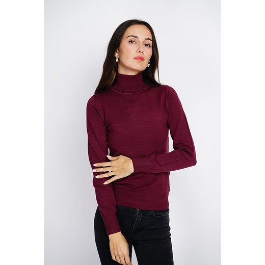 ASSUILI Golf w kolorze bordowym ze sklepu Limango Polska w kategorii Swetry damskie - zdjęcie 177798836