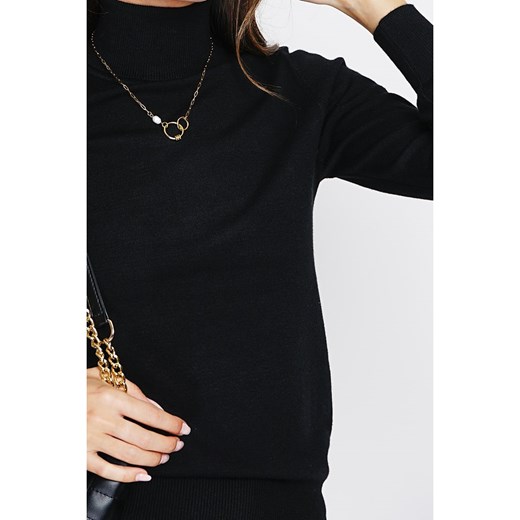 ASSUILI Kaszmirowy sweter w kolorze czarnym 42 wyprzedaż Limango Polska