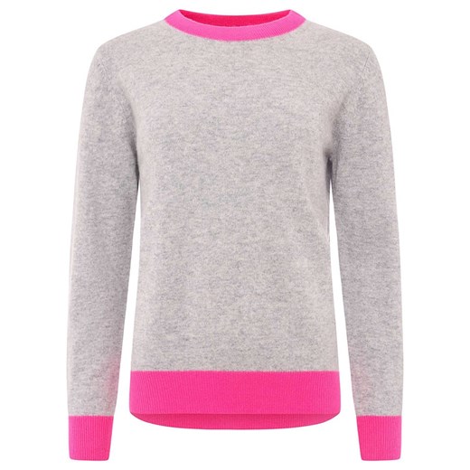 Zwillingsherz Kaszmirowy sweter w kolorze szaro-różowym ze sklepu Limango Polska w kategorii Swetry damskie - zdjęcie 177798878