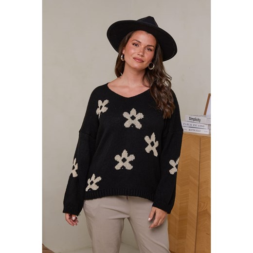 Curvy Lady Sweter w kolorze czarnym ze sklepu Limango Polska w kategorii Swetry damskie - zdjęcie 177799126