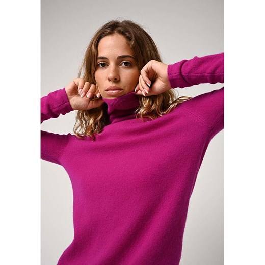 AUTHENTIC CASHMERE Kaszmirowy golf &quot;Bise&quot; w kolorze różowym M Limango Polska promocja