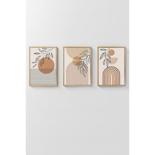 ABERTO DESIGN Druki artystyczne (3 szt.) w ramce - 33 x 48 cm Aberto Design onesize okazyjna cena Limango Polska