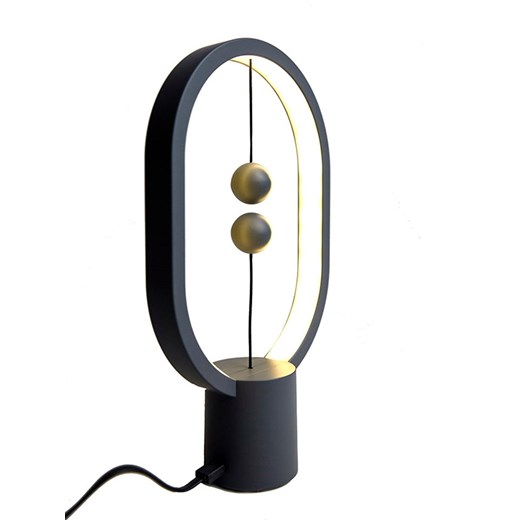Designnest Lampa stołowa LED "Heng" w kolorze szarym - 24 x 15 cm Designnest onesize promocyjna cena Limango Polska
