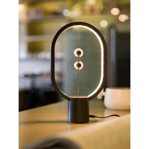 Designnest Lampa stołowa LED "Heng" w kolorze szarym - 24 x 15 cm Designnest onesize Limango Polska promocja