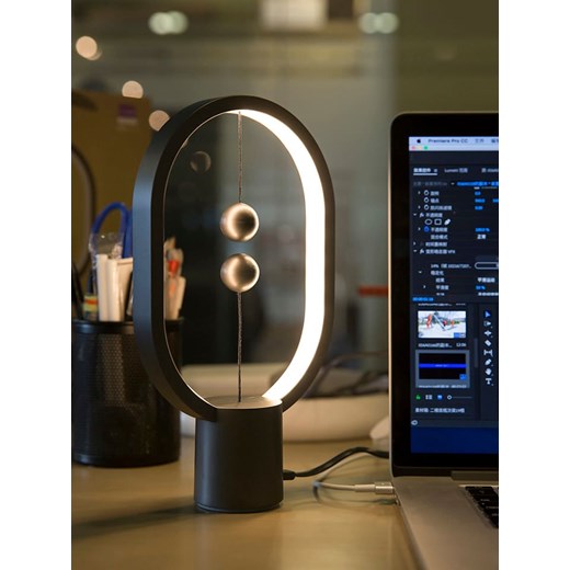 Designnest Lampa stołowa LED "Heng" w kolorze szarym - 24 x 15 cm Designnest onesize okazja Limango Polska