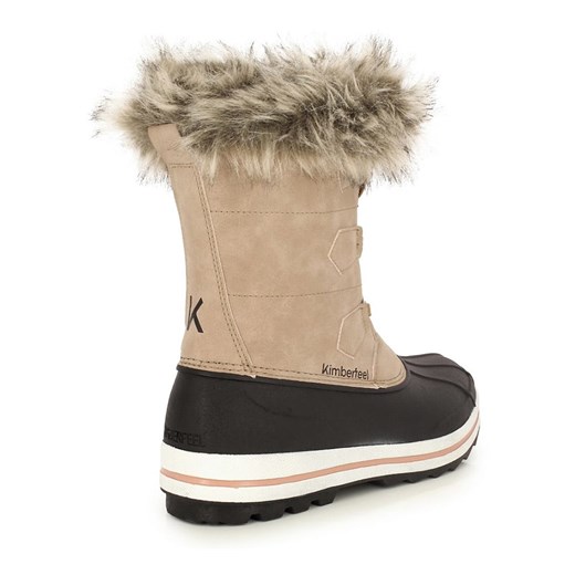 Kimberfeel Kozaki zimowe &quot;Elisa&quot; w kolorze beżowo-czarnym Kimberfeel 41 wyprzedaż Limango Polska