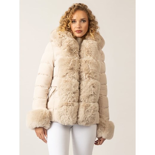 APART Kurtka zimowa w kolorze beżowym ze sklepu Limango Polska w kategorii Kurtki damskie - zdjęcie 177802016