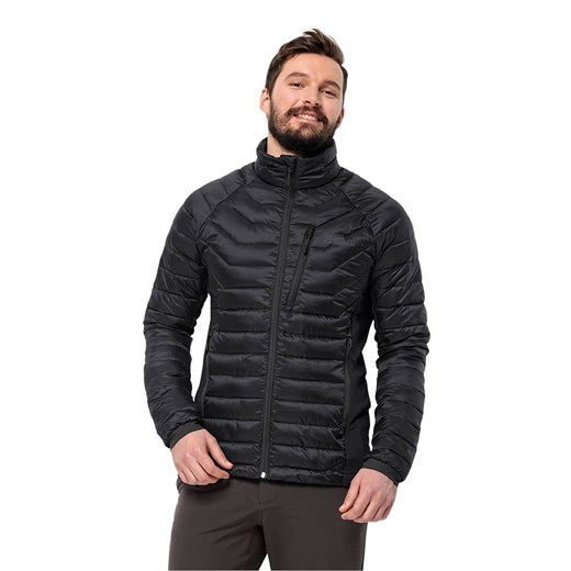 Jack Wolfskin Kurtka pikowana &quot;Routeburn Pro&quot; w kolorze czarnym ze sklepu Limango Polska w kategorii Kurtki męskie - zdjęcie 177802905