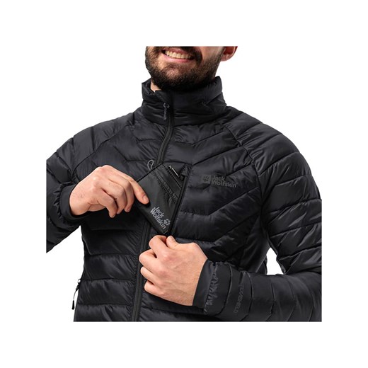 Jack Wolfskin Kurtka pikowana &quot;Routeburn Pro&quot; w kolorze czarnym Jack Wolfskin L wyprzedaż Limango Polska