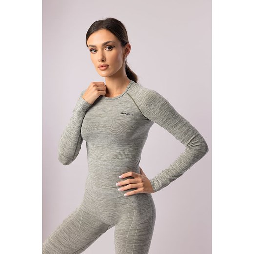 Spaio Koszulka sportowa &quot;Melange&quot; w kolorze khaki ze sklepu Limango Polska w kategorii Bluzki damskie - zdjęcie 177803327