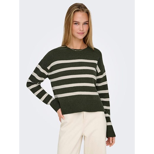 ONLY Sweter w kolorze ciemnozielonym ze sklepu Limango Polska w kategorii Swetry damskie - zdjęcie 177803559