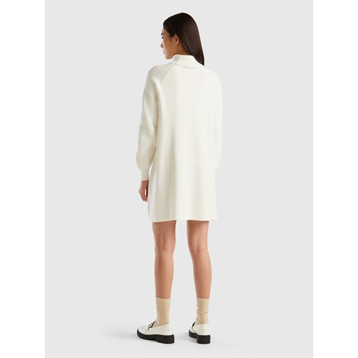 Benetton Sukienka w kolorze białym S Limango Polska okazja