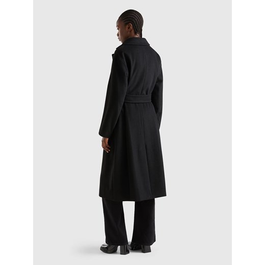 Benetton Płaszcz zimowy w kolorze czarnym M okazja Limango Polska