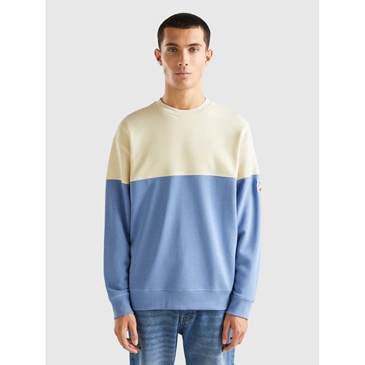 Benetton Sweter w kolorze niebiesko-kremowym ze sklepu Limango Polska w kategorii Swetry męskie - zdjęcie 177804298